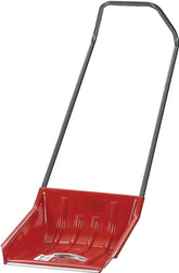 GARANT NPSS18U Sleigh Shovel, 19-1/2 in W Blade, 19-1/4 in L Blade, Polyethylene Blade, Steel Handle, 57-1/2 in OAL